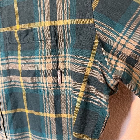 Eddie Bauer Green Plaid Classic Cotton Button Up Shirt XL - Picture 7 of 7